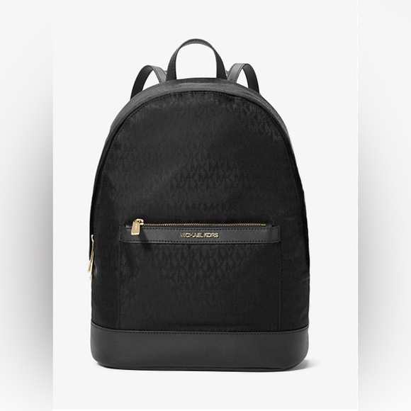 Michael Kors Handbags - Michael Kors Black Logo Backpack
